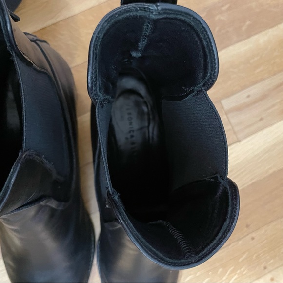 Veronica Beard Wells Leather Calf Chelsea Block Heel Boot size 10.5 to size 11 - Picture 9 of 14